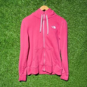 Pink The North Face Women's Zip Up Hoodie Size Medium